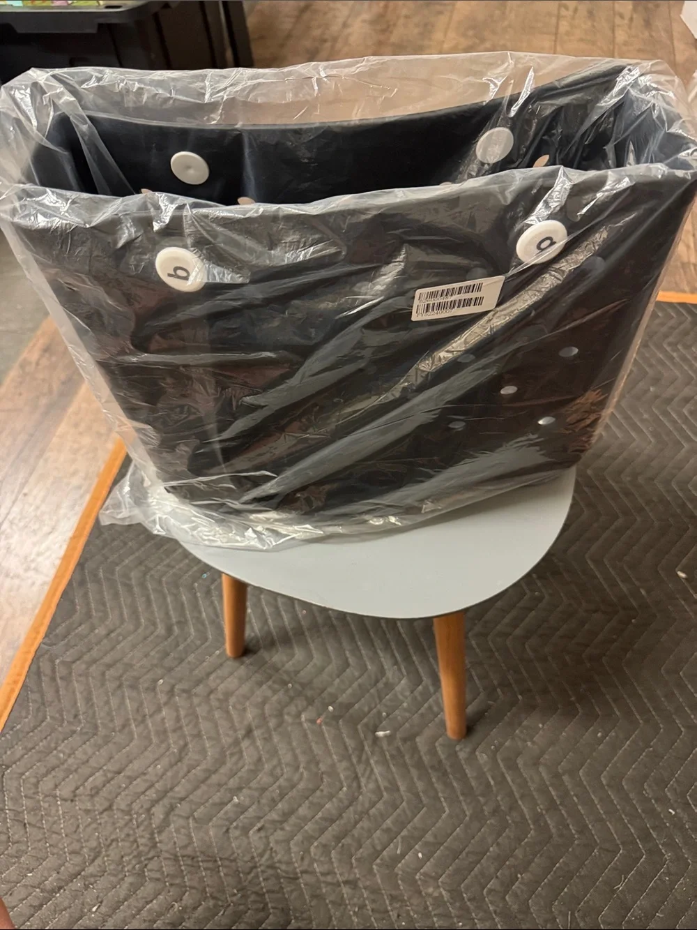 Black Home Accent Tote